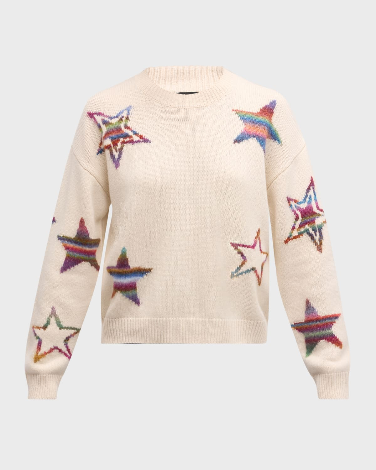 Perci Intarsia-Knit Star Sweater | Neiman Marcus