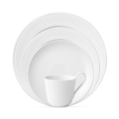 White Fluted Plain Dinnerware | Bloomingdale's (US)