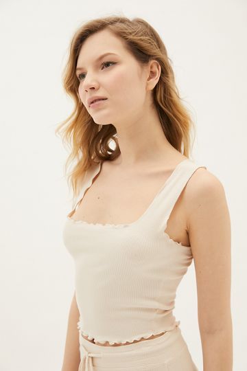 Year Of Ours Sleep Lettuce Edge Tank Top | Urban Outfitters (US and RoW)