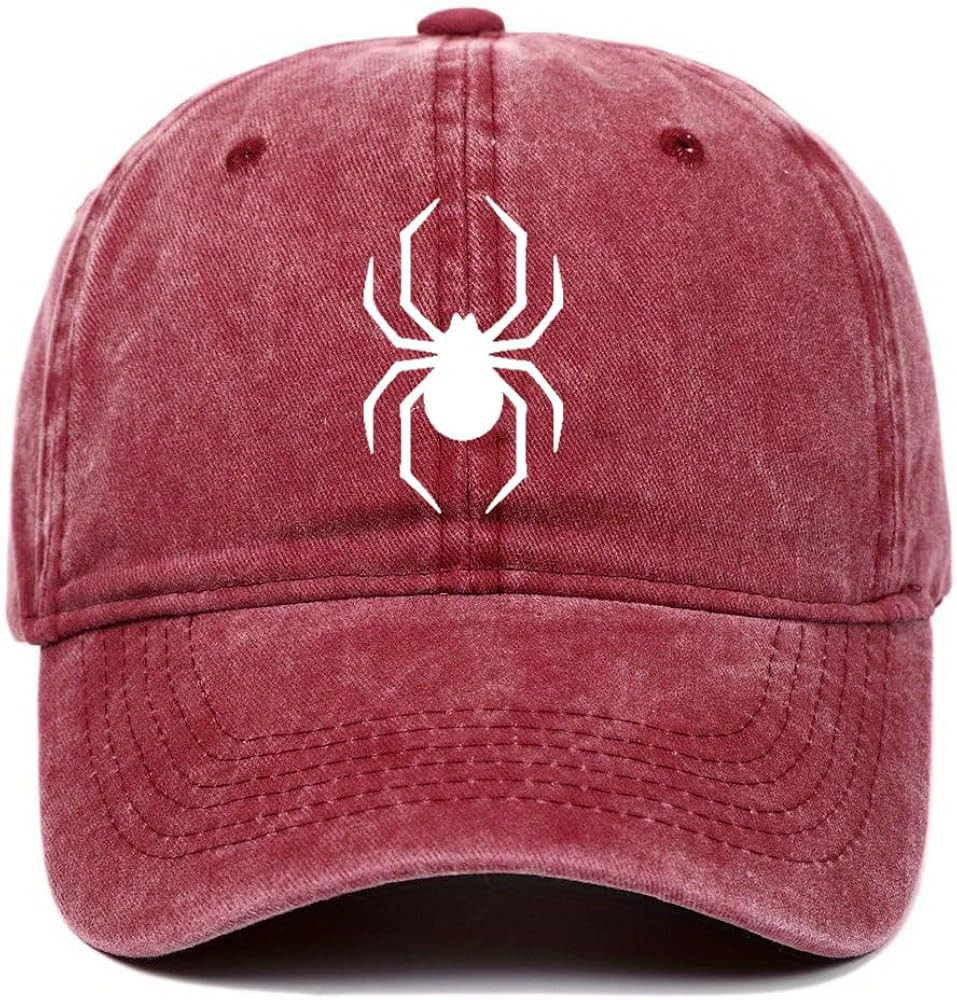 Spider Printed Baseball Cap for Men Women's Adjustable Cowboy Hats Unisex Sun Hats | Amazon (US)