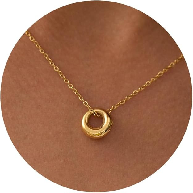 Gold Necklace for Women-14k Gold Plated Infinity Necklace Star Of David Necklace Evil Eye Cross P... | Amazon (US)