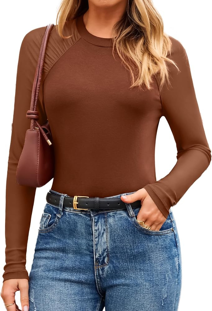 Simplee Sexy Mesh Womens Top Long Sleeve Sheer Shirts Going Out Blouse | Amazon (US)