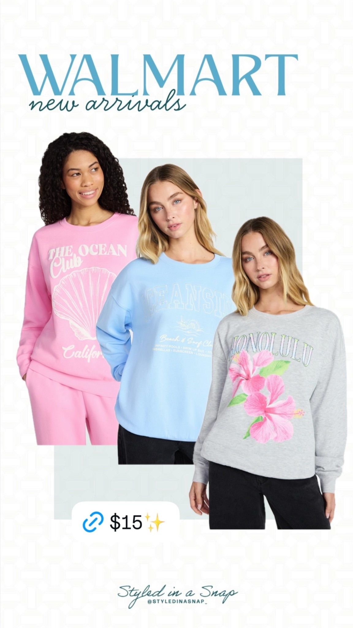 The cutest new graphic sweatshirts from Walmart! $15 and perfect for spring and summer! ￼

#LTKOver40 #LTKSeasonal