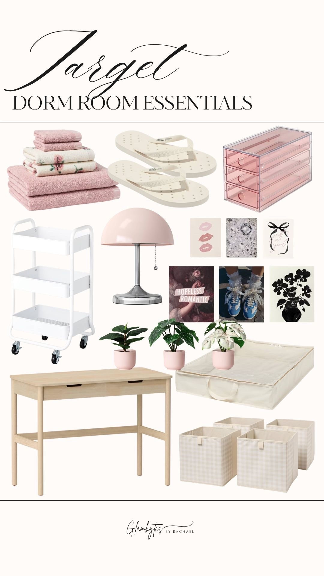 Target dorm room essentials 💗

target dorm essentials, target dorm room decor, target dorm decor, dorm organization, affordable dorm decor, affordable dorm room finds

#LTKPetite