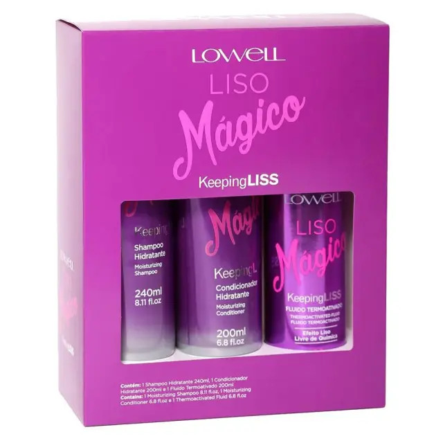 KIT LOWELL LISO MAGICO HOME CARE TRIO (3 PRODUTOS) | DrogaRaia (BR)