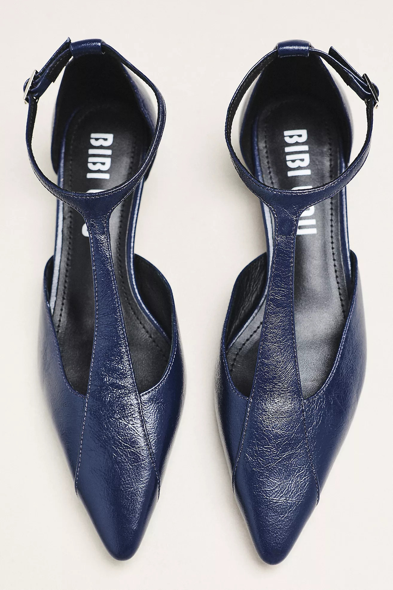 Bibi Lou Canna 35 Leather Ankle-Strap Kitten Heels | Anthropologie (US)