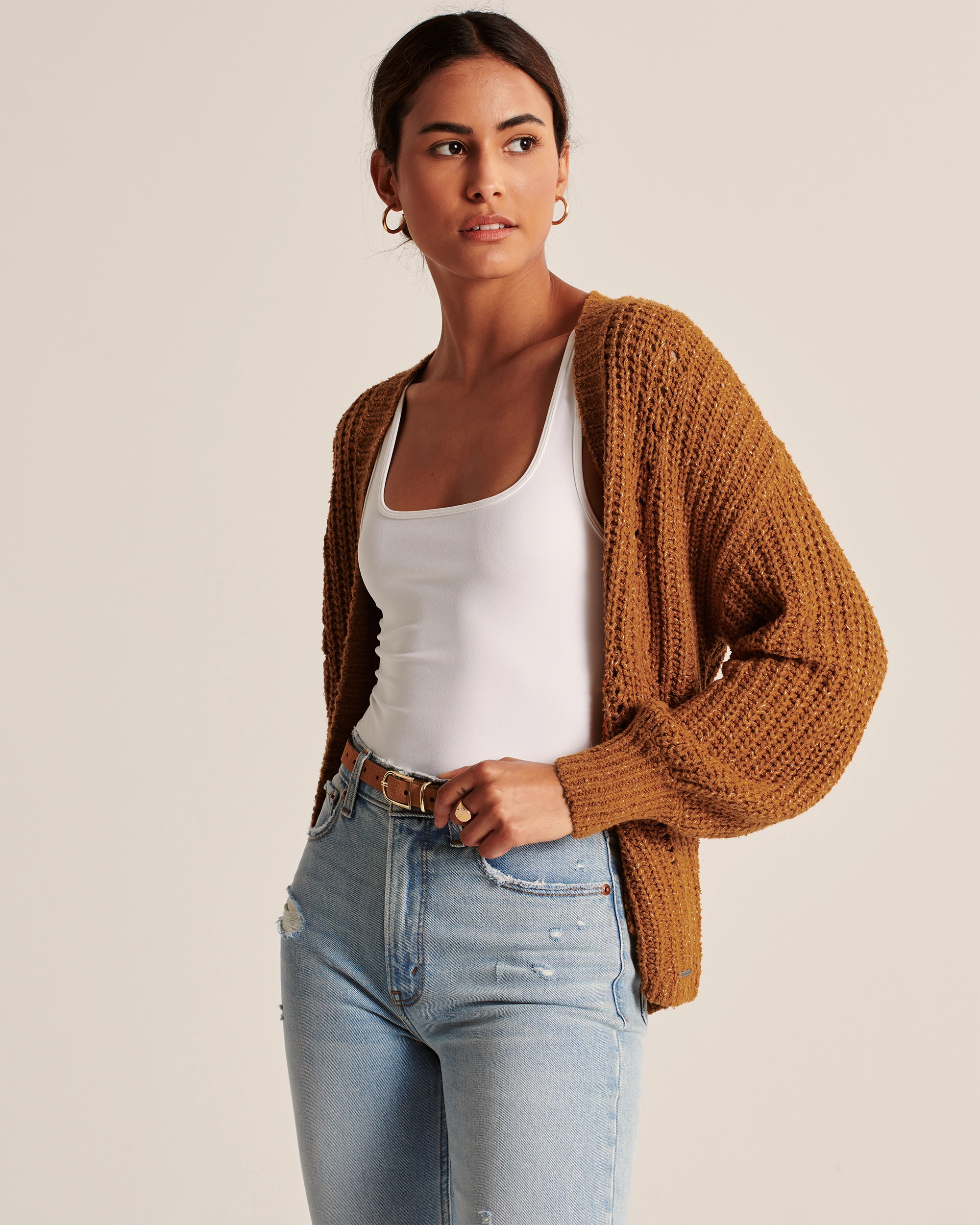 Puff Sleeve Cardigan | Abercrombie & Fitch (US)