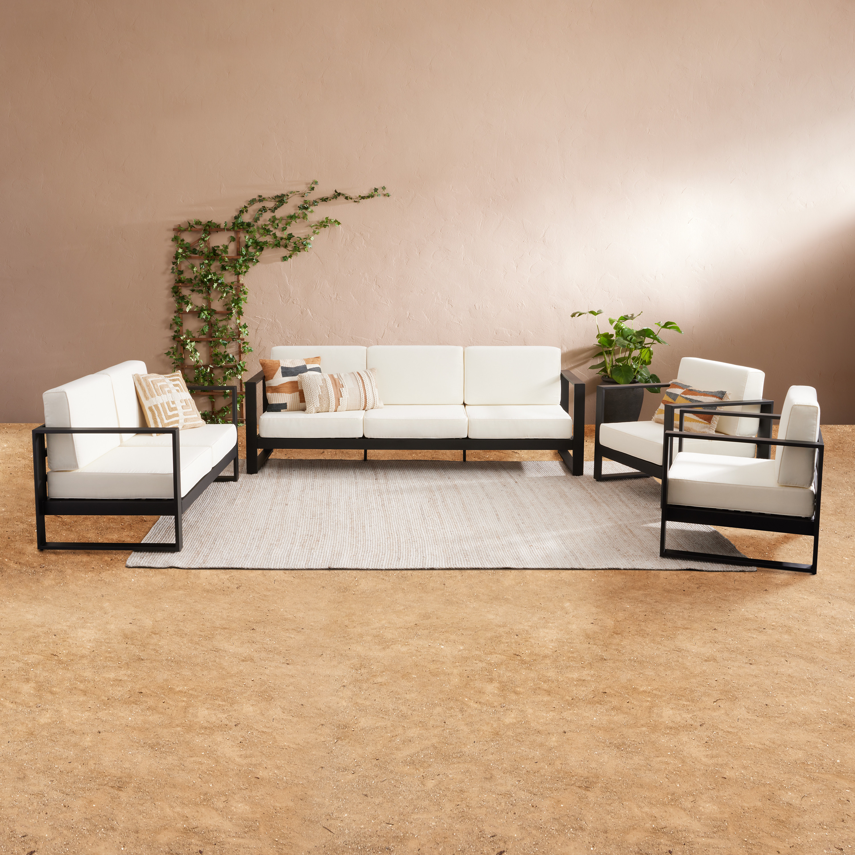 Segovia Black Metal Outdoor Furniture Collection | World Market