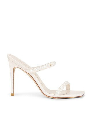 Stuart Weitzman Aleena Pearlita Sandal in Seashell from Revolve.com | Revolve Clothing (Global)