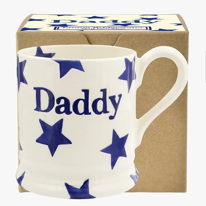 Emma Bridgewater Handmade Blue Star Daddy Half-Pint Coffee and Tea Mug | Amazon (US)