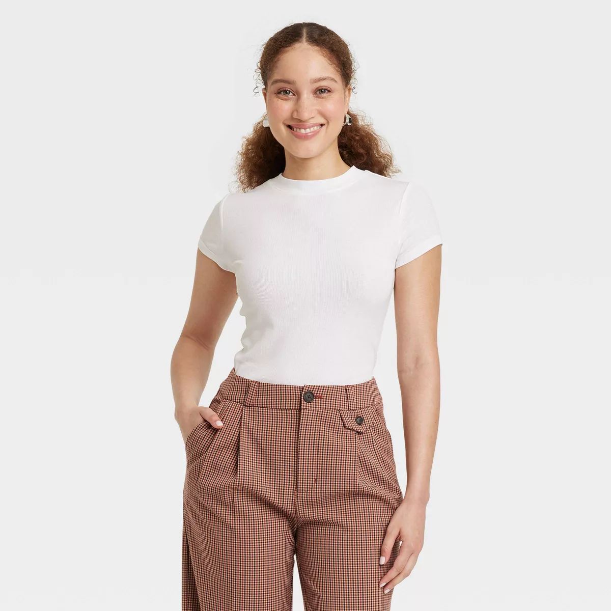 Women's Short Sleeve Ribbed 2pk Bundle T-Shirt - A New Day™ | Target