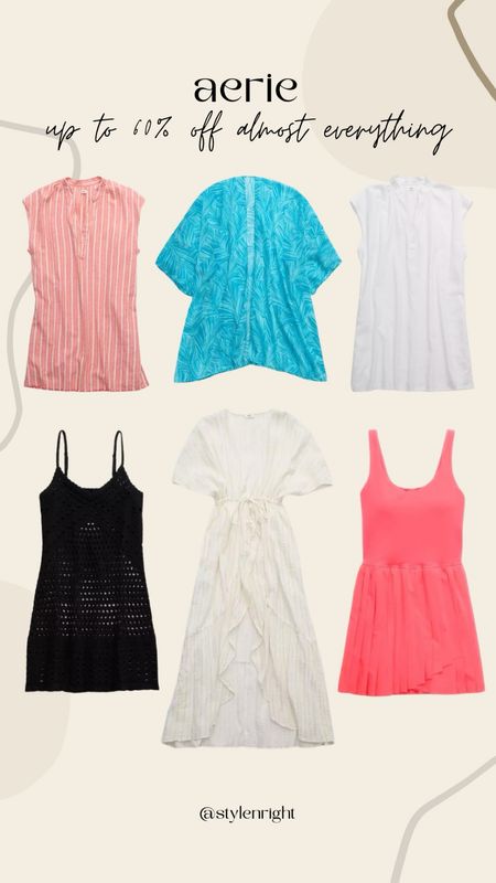 Up to 60% off at Aerie today!!🤍

Aerie. Coverup. Pool day outfit. Resort wear. Spring fashion. Spring dress. Vacation outfits. Midsize fashion.

#LTKsalealert #LTKSeasonal #LTKstyletip