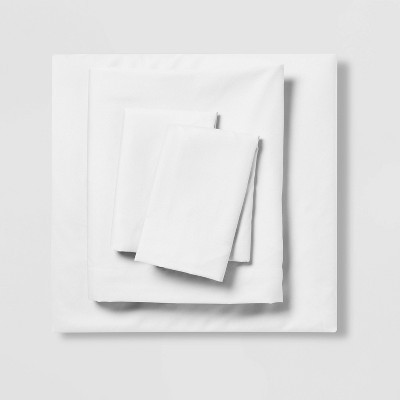 Queen Microfiber Sheet Set White - Room Essentials™: Polyester, Peached Finish, OEKO-TEX Certified, Fits up to 15" Mattress | Target