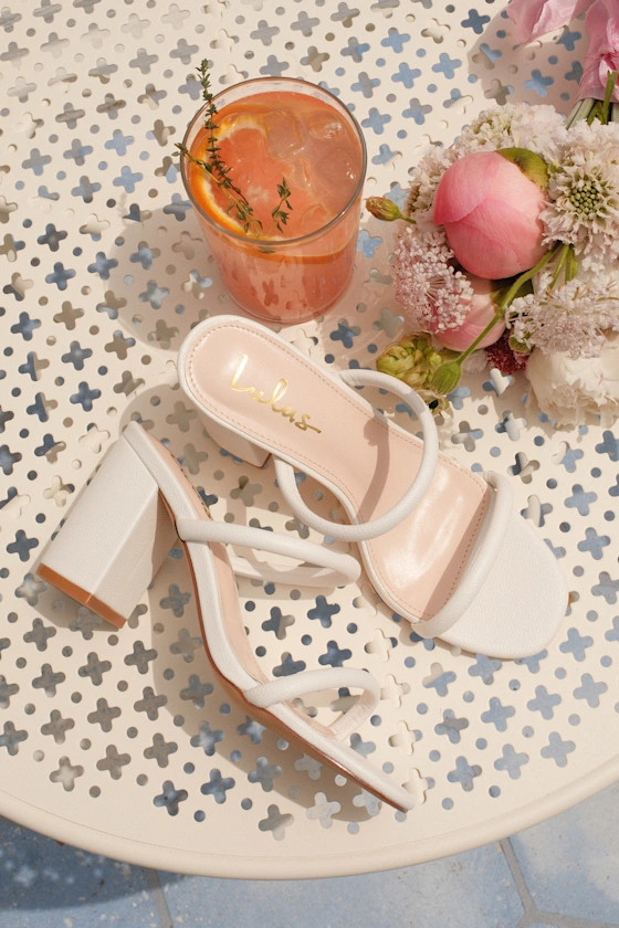 Addien White High Heel Sandals | Lulus