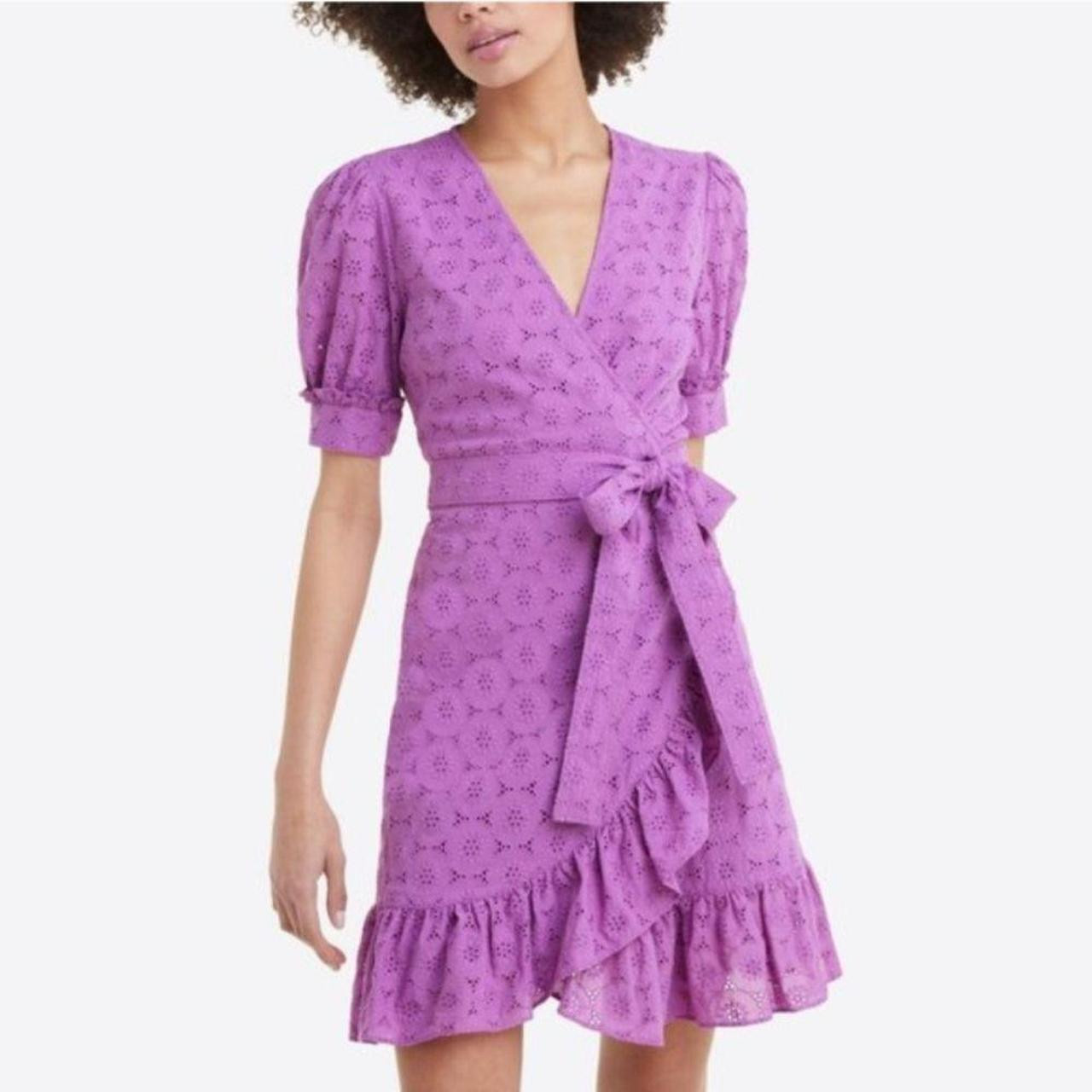 Draper James Women's Wrap dresses - Purple - 2 | Depop US