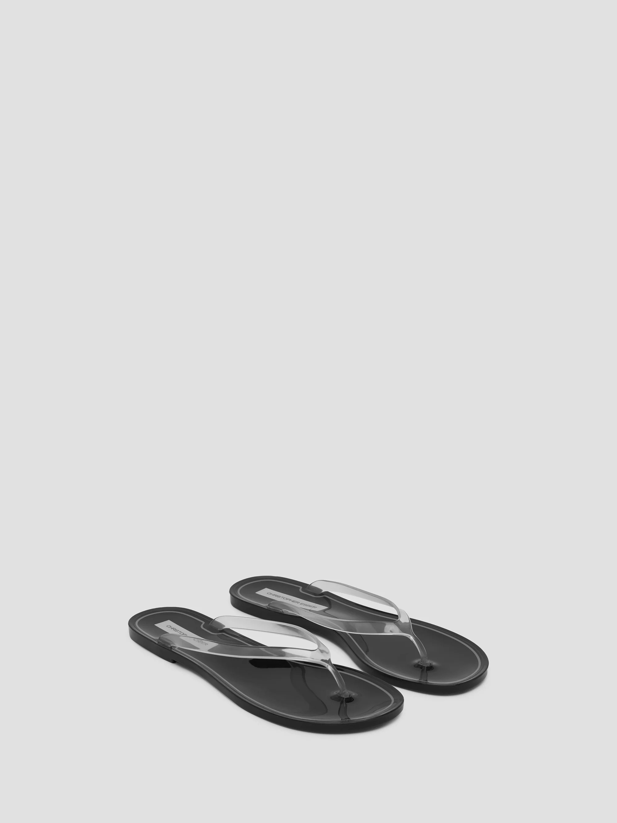Christopher Esber | Jo Flip Flop Black Clear | Christopher Esber (Global)