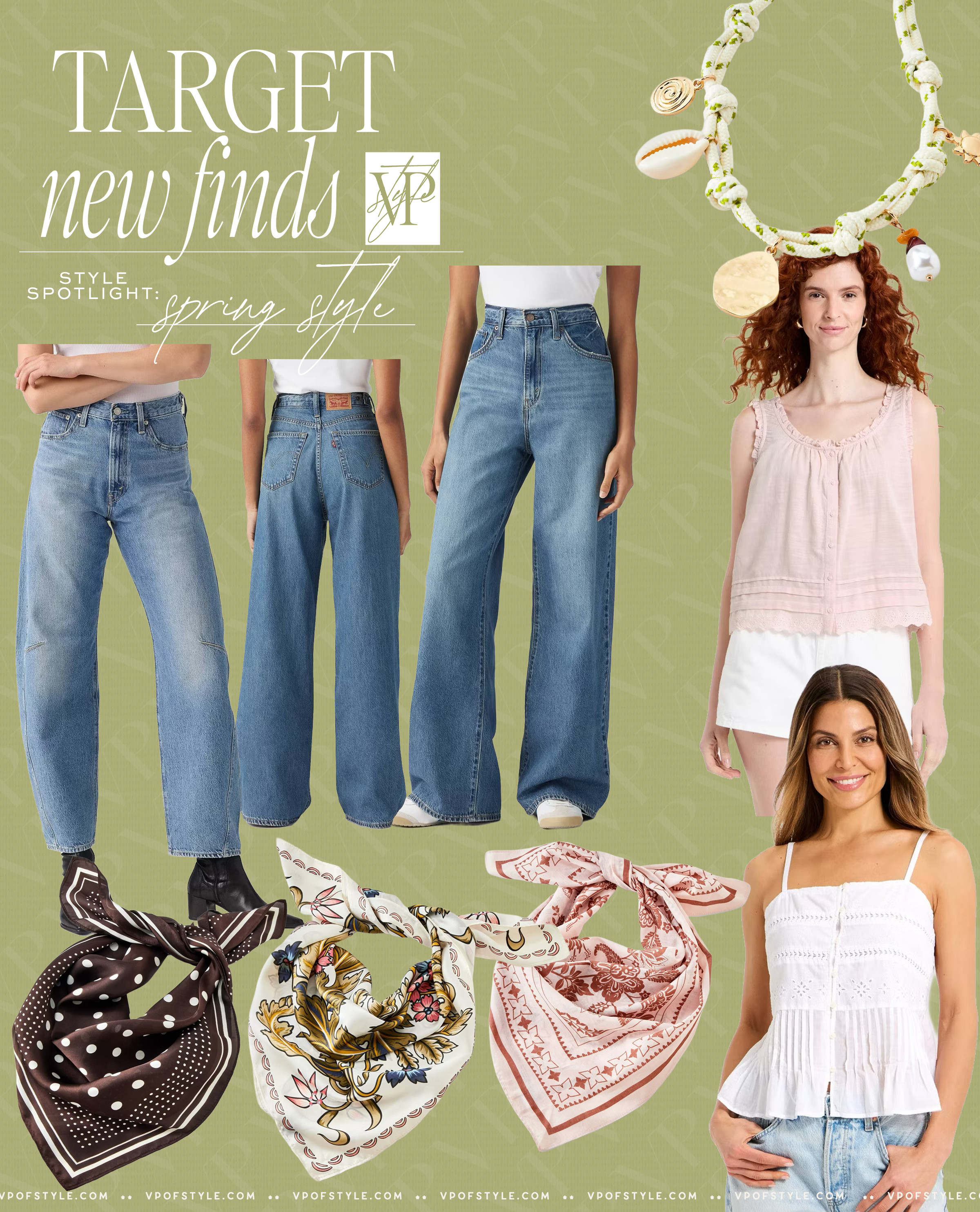 target new finds, target spring tops, target spring scarfs, target spring jewelry, target spring Levis  

 #LTKootd #LTKSeasonal #LTKOver40