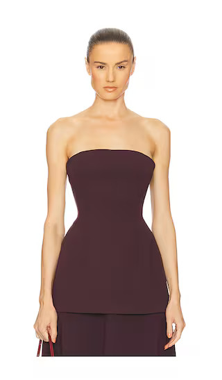 The Heavy Crepe Tunic Top in Eggplant | Revolve Clothing (Global)