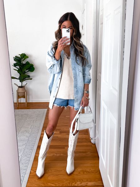 Nashville Outfit | White Cowboy Boots | Country Concert Outfit | Concert Outfit |  

#LTKfindsunder100 #LTKfindsunder50 #LTKstyletip