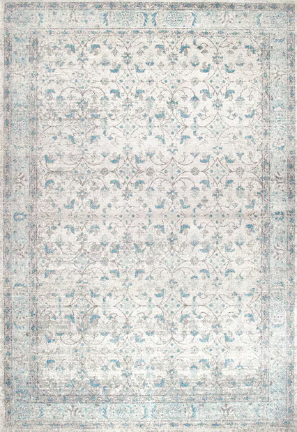 Aqua Misty Olden Herati Area Rug | Rugs USA