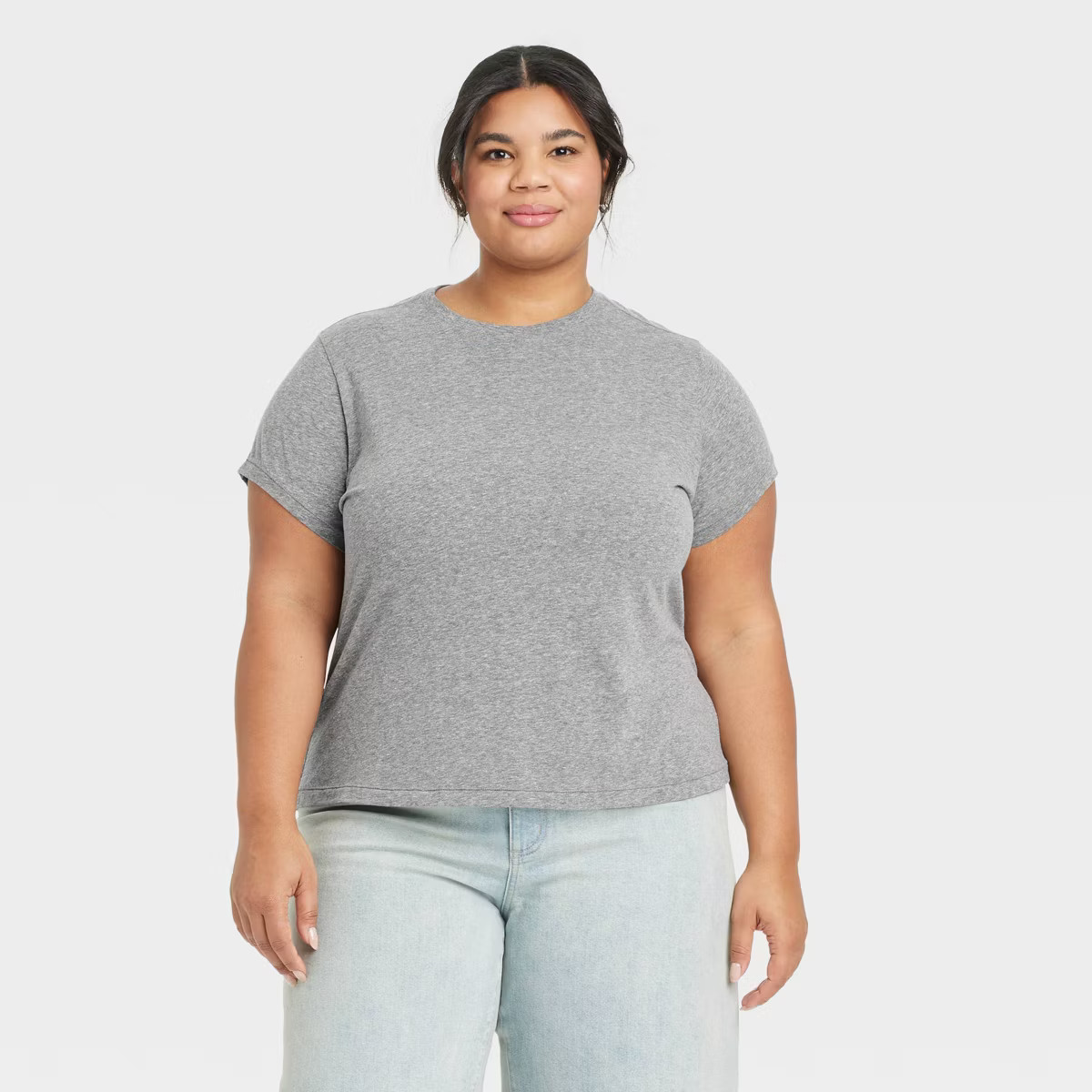 Women's Short Sleeve Pullover T-Shirt - Universal Thread™ Tan Striped S | Target