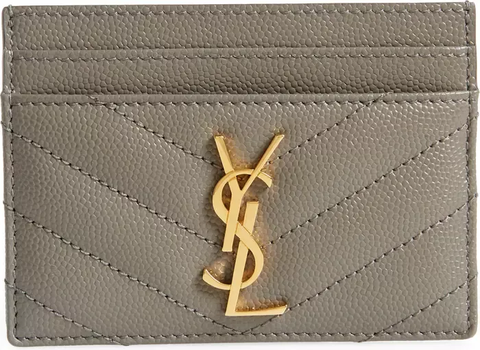 Monogram Quilted Leather Card Case curated on LTK