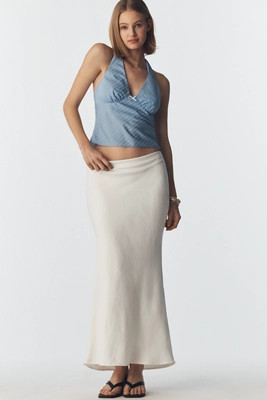 The Tilda Maxi Slip Skirt: Linen Edition | Anthropologie (US)