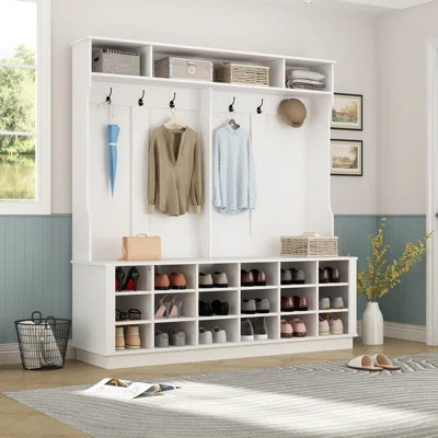Antoinetta Hall Tree with Bench and Shoe Storage | Wayfair North America