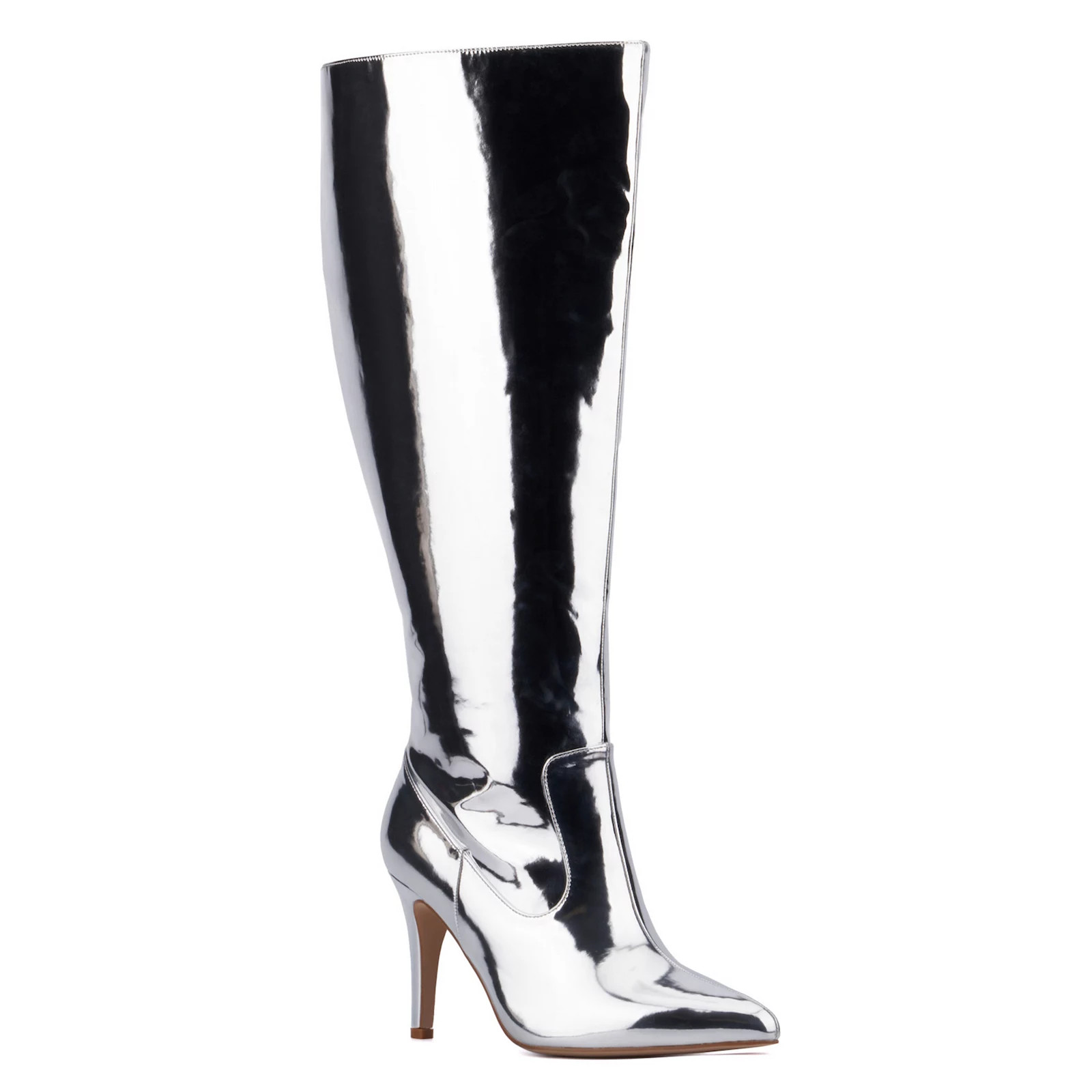 Fashion to Figure Lisette Women's Wide Width Knee-High Boots, Size: 11 Wide, Silver Grey | Kohl's