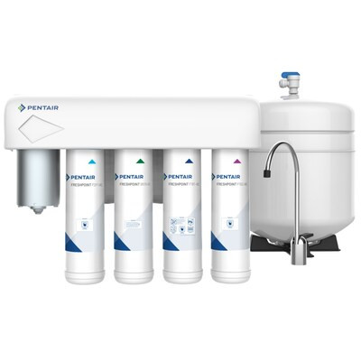 Pentair  4-Stage Carbon Block Reverse Osmosis Filtration Under Sink Water Filtration System | Lowe's