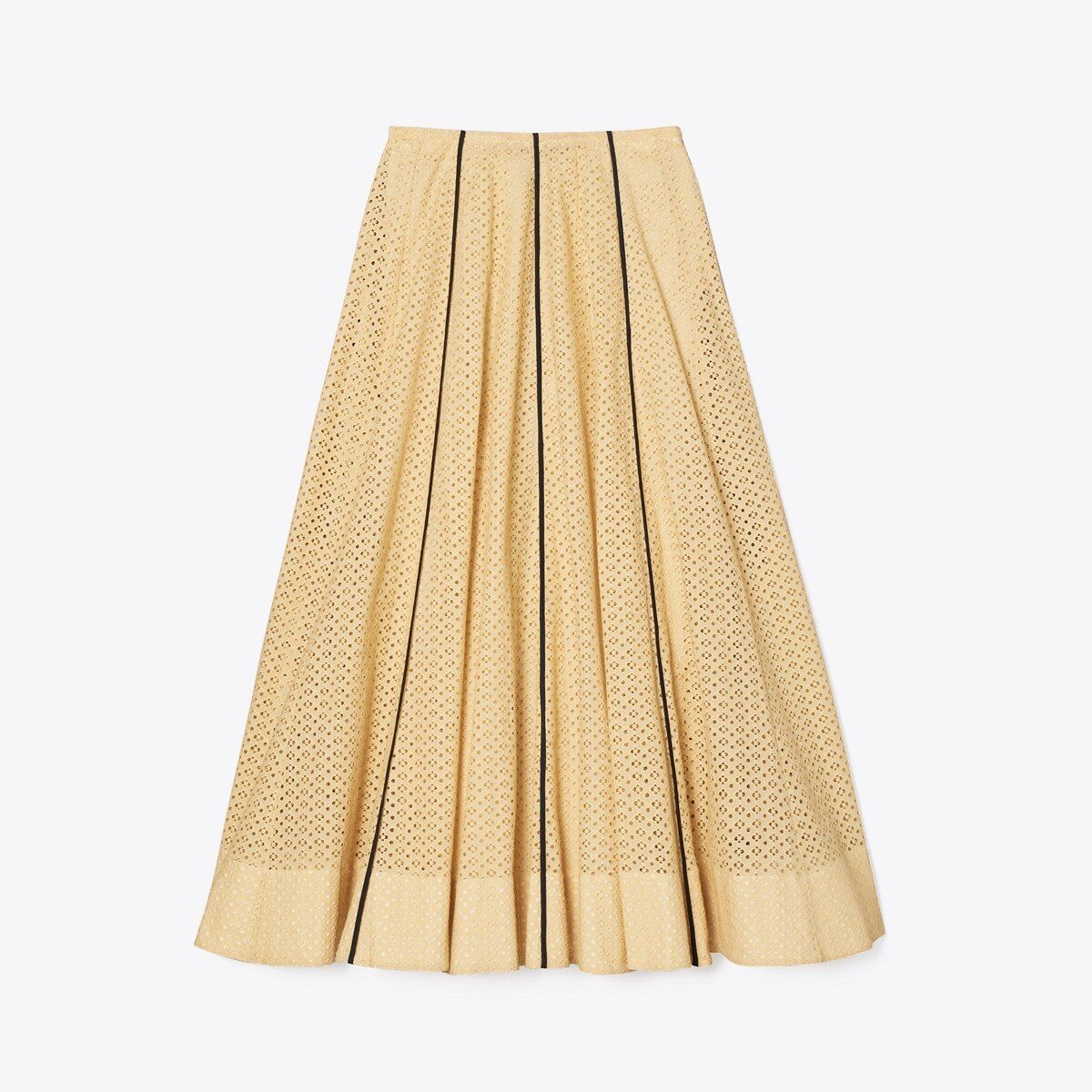 Pleated Honeycomb Eyelet Skirt | Tory Burch (US)