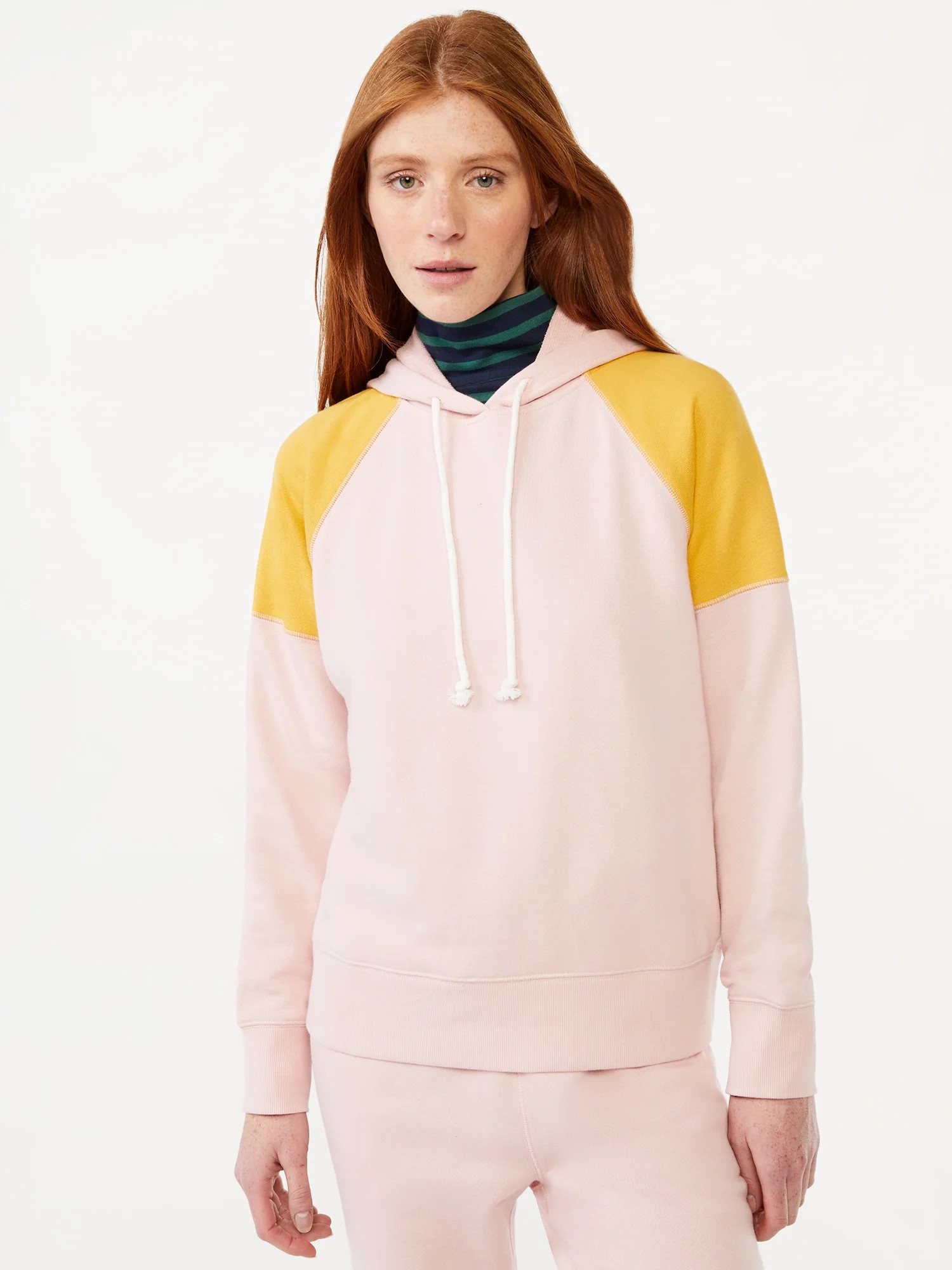 Free Assembly Women's Pullover Raglan Hoodie | Walmart (US)