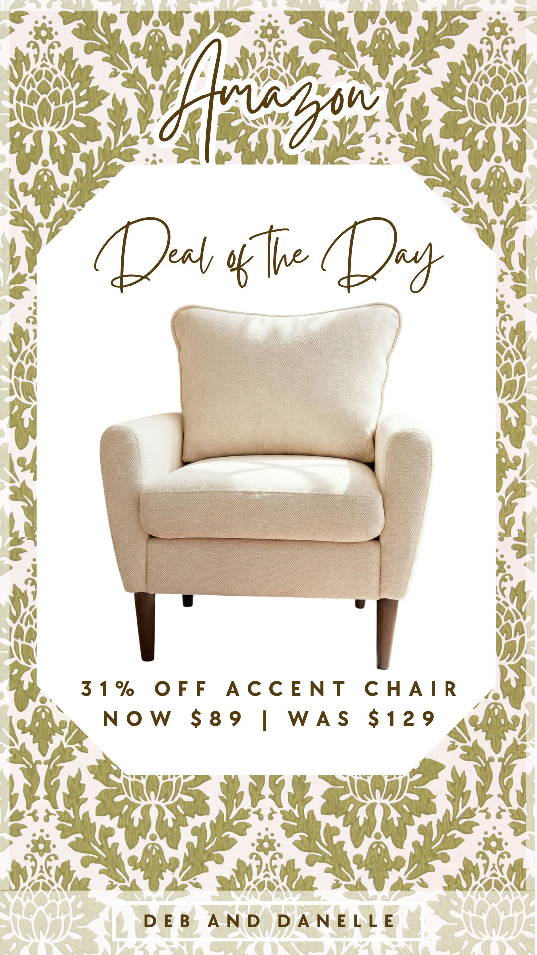 This gorgeous white accent chair is currently on sale on @Amazon! We love to add sitting spaces in all of our rooms.  

 #LTKHome #LTKSaleAlert
