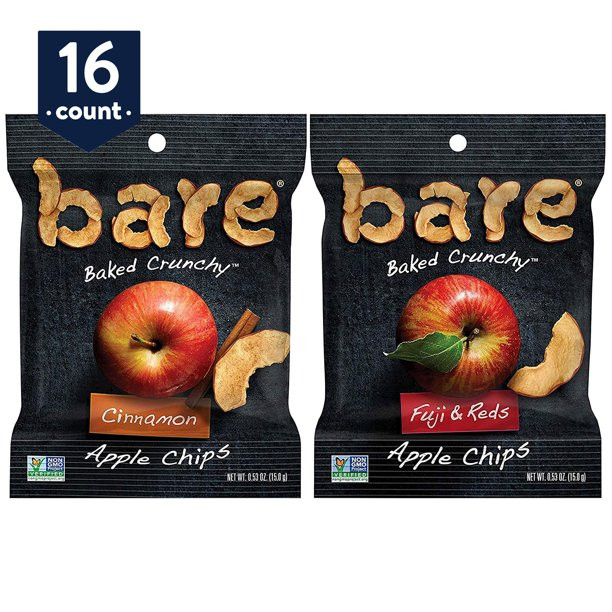 Bare Baked Crunchy Apples Fruit Snack Pack, Gluten Free, Fuji & Reds and Cinnamon Flavors, 0.53 o... | Walmart (US)