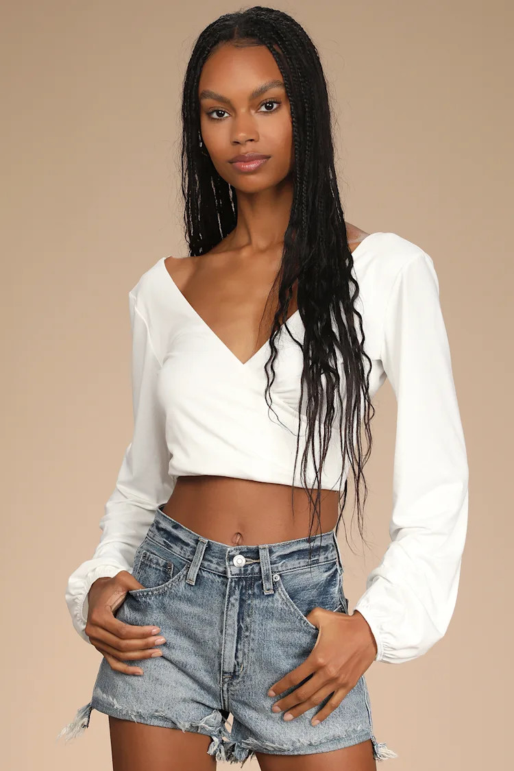 Kylee Medium Wash High Rise Denim Cutoff Shorts | Lulus (US)