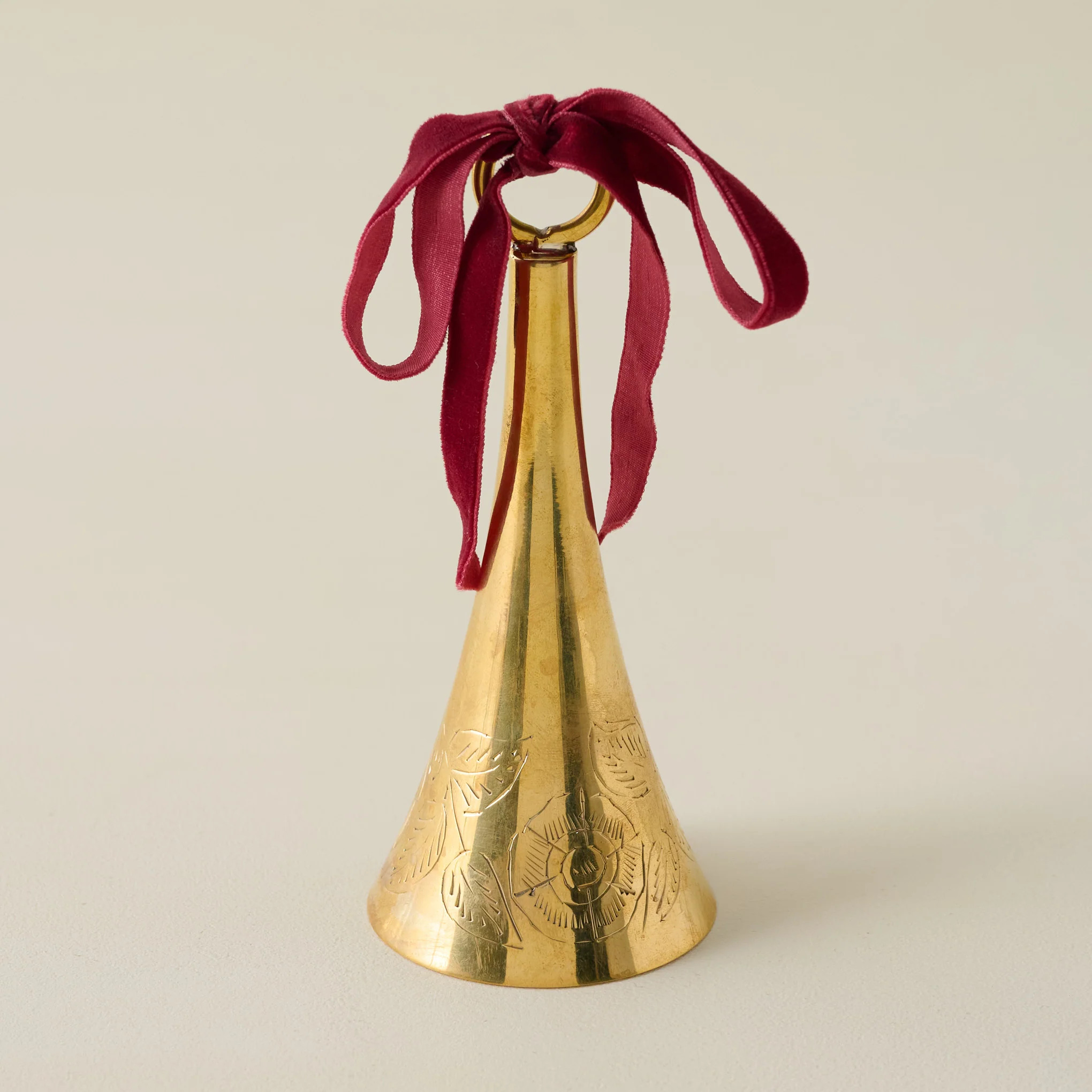 Ava Etched Brass Bell | Magnolia