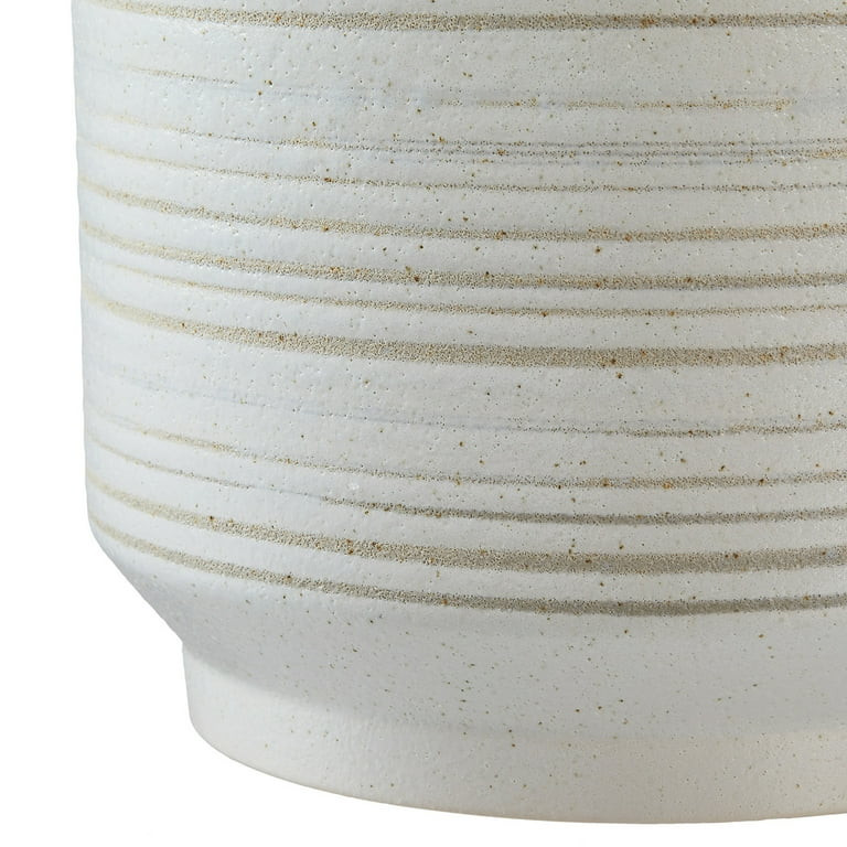 Better Homes & Gardens Pottery 8" Teramo Ceramic Planter, White | Walmart (US)
