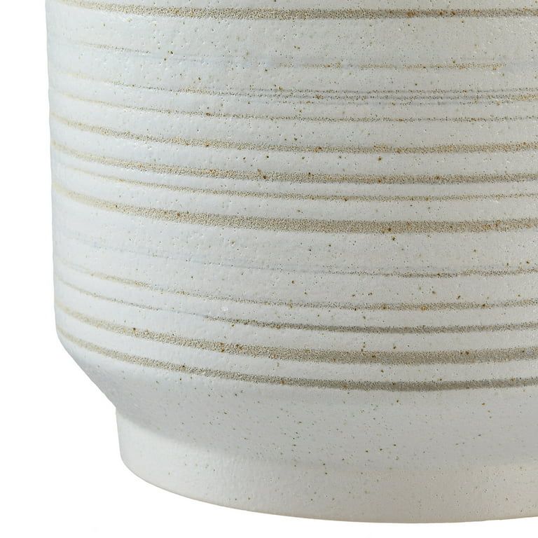 Better Homes & Gardens Pottery 8" Teramo Ceramic Planter, White | Walmart (US)