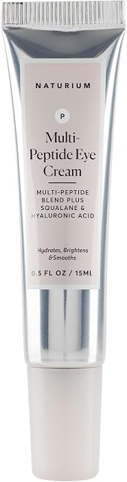 Naturium Multi-Peptide Eye Cream, Smoothing & Anti-Aging Skincare, with Squalene & Hyaluronic Aci... | Amazon (US)