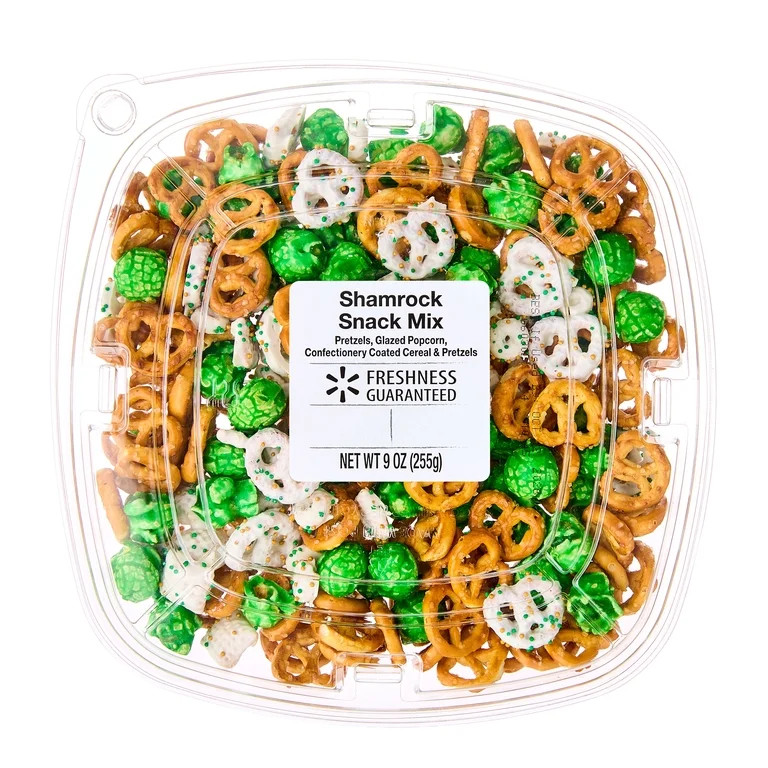 Freshness Guaranteed Shamrock Snack Mix, 9 oz, Reclosable Container | Walmart (US)