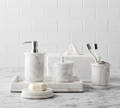 Monique Lhuillier Marble Bathroom Accessories | Pottery Barn (US)