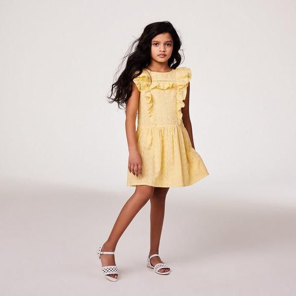 Ruffle Trim Eyelet Dress | Janie and Jack
