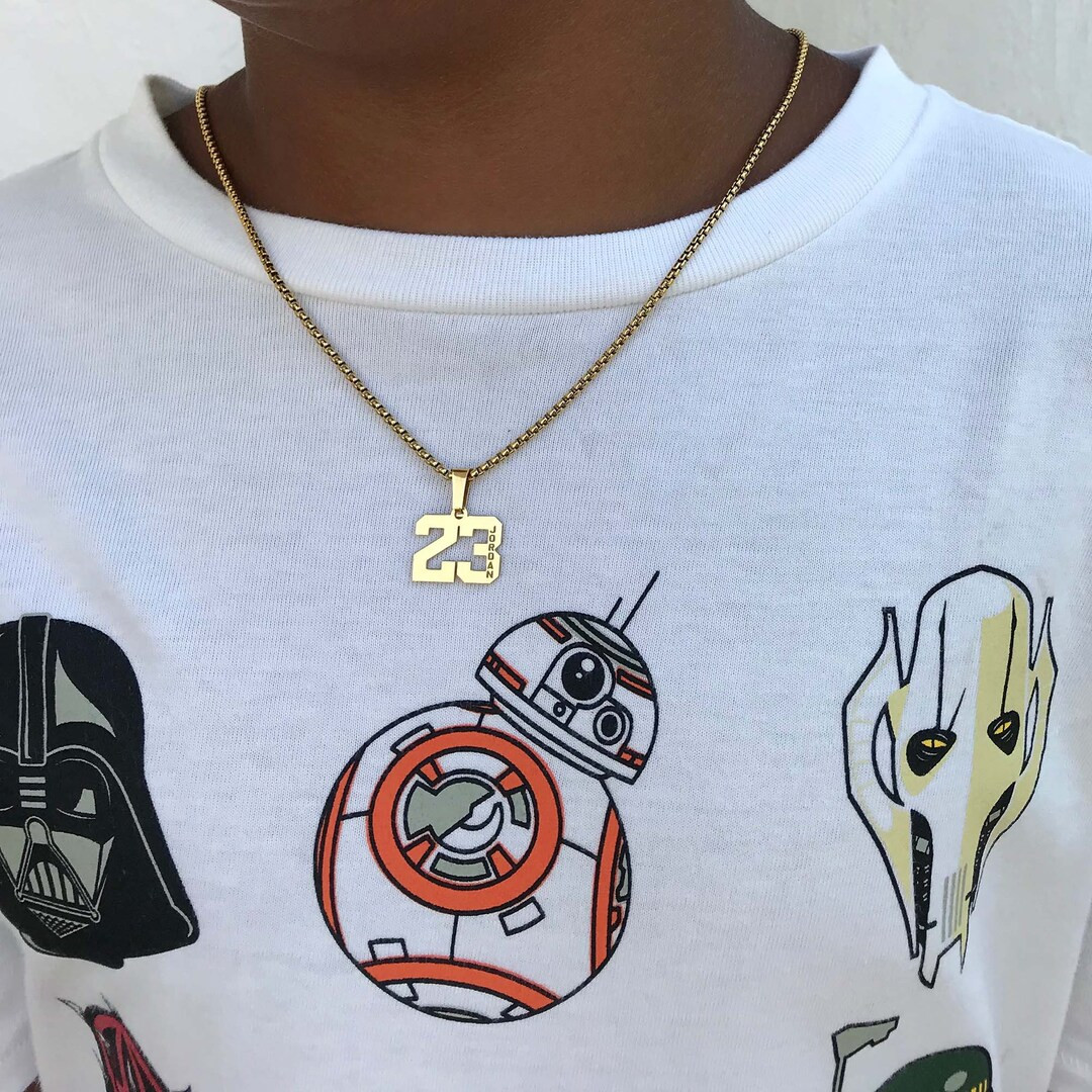 Number Necklace for Kids Boys Necklace for Toddler Boy - Etsy | Etsy (US)
