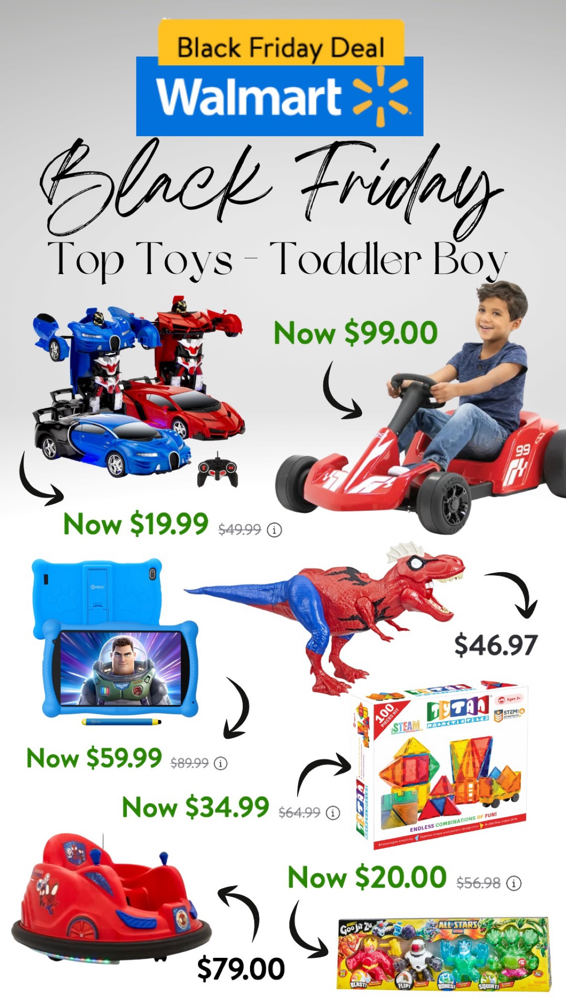Walmart Black Friday deals for days - Toddler boy toy guide! These have some of the best savings I could find for this event! Spider-Man, cars, tablet, magnetics, and more! 🎄

#LTKCyberweek #LTKGiftGuide #LTKHoliday