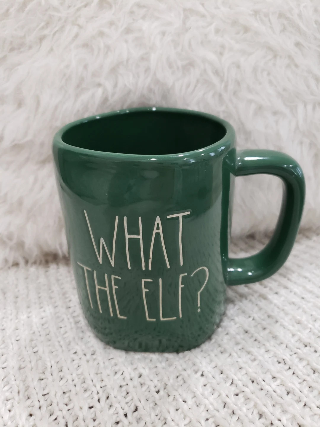 Rae Dunn "What The Elf?" Green Mug Holiday Collection | Etsy (US)