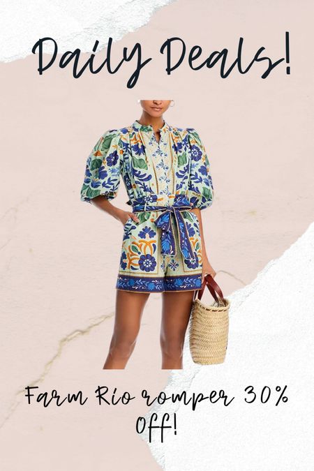Farm Rio romper on sale, summer fashion 

#LTKStyleTip #LTKSaleAlert #LTKTravel