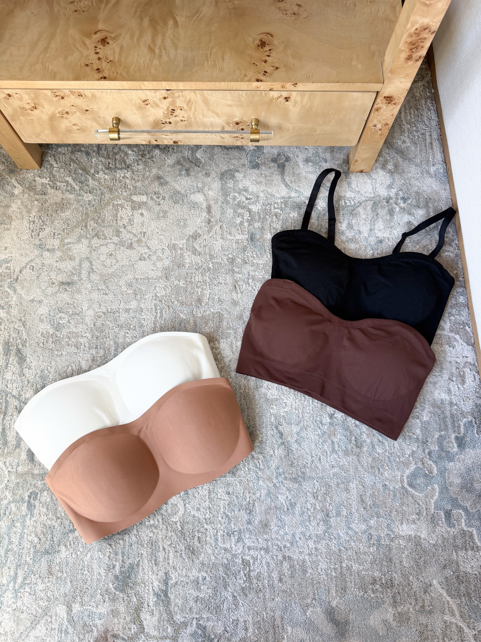 My go to strapless bras that are comfy and stay in place and are seamless under fitted tops too!