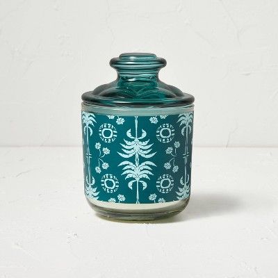 13.5oz Eucalyptus and Patchouli Lidded Glass Candle Green - Opalhouse™ designed with Jungalow... | Target