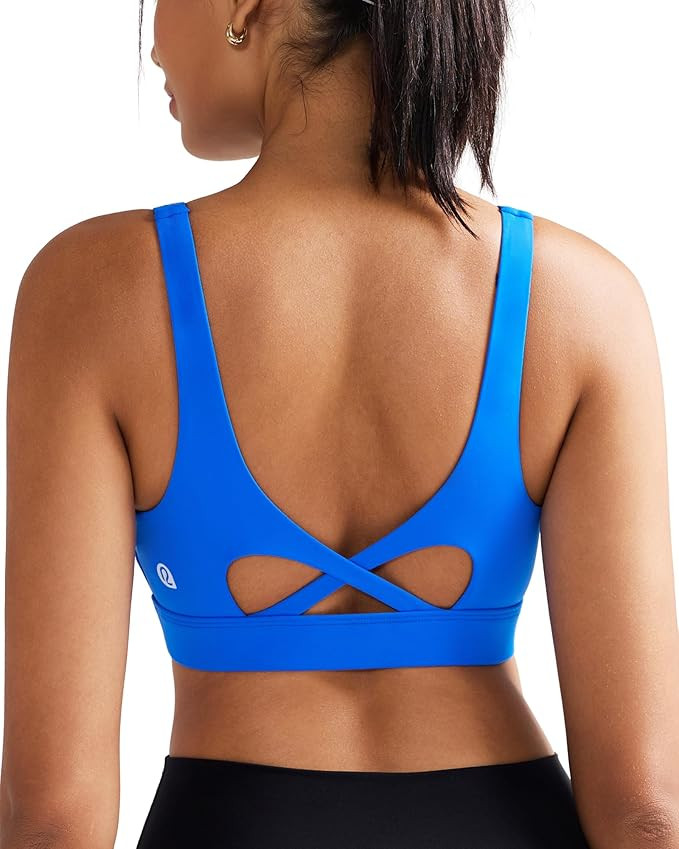 RUNNING GIRL Sports Bra for Women High Support, Molded Cup High Impact Sports Bras with Sewn in P... | Amazon (US)