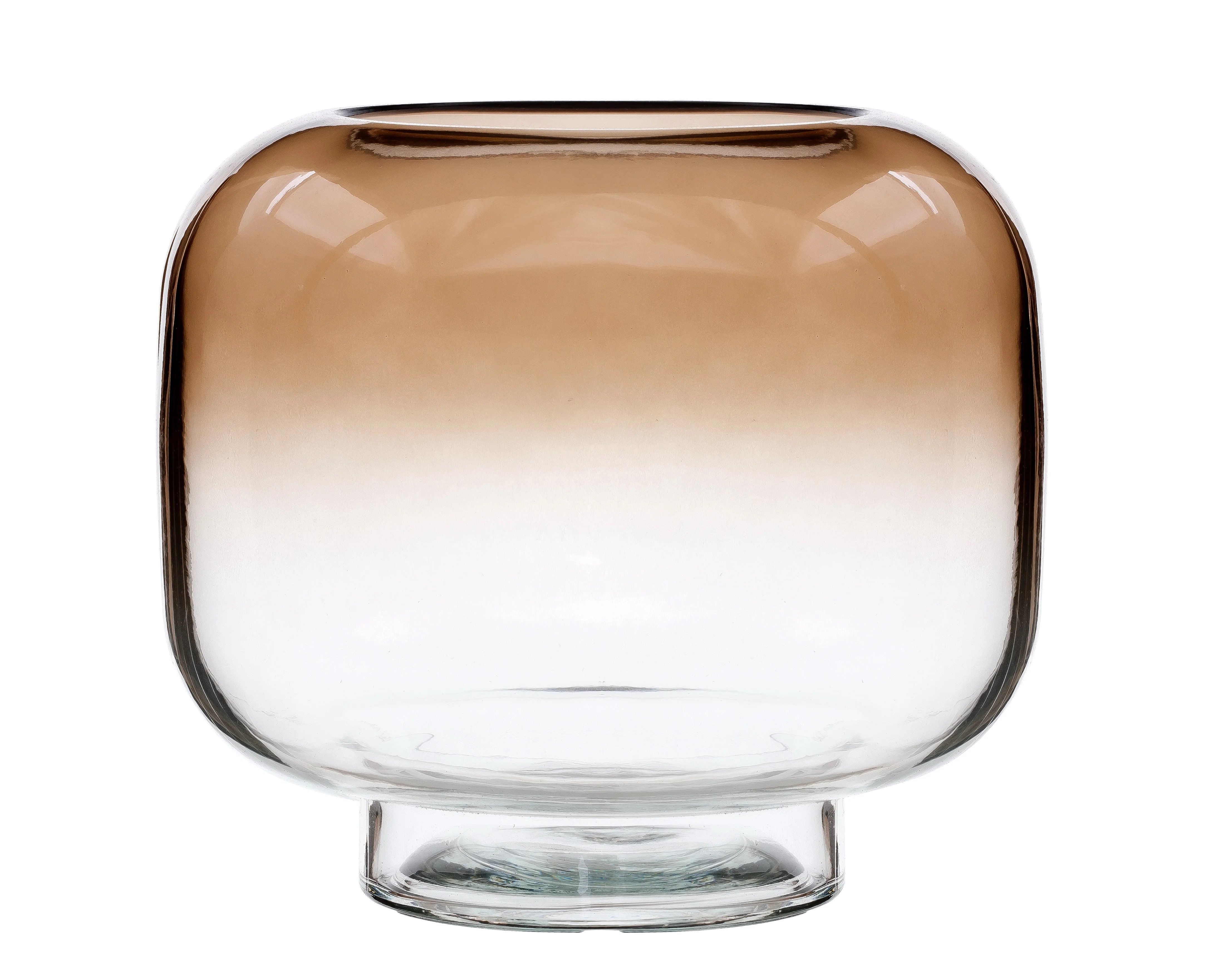 Mainstays 5.2" Smoke Ombre Glass Hurricane Pillar Candle Holder Small | Walmart (US)